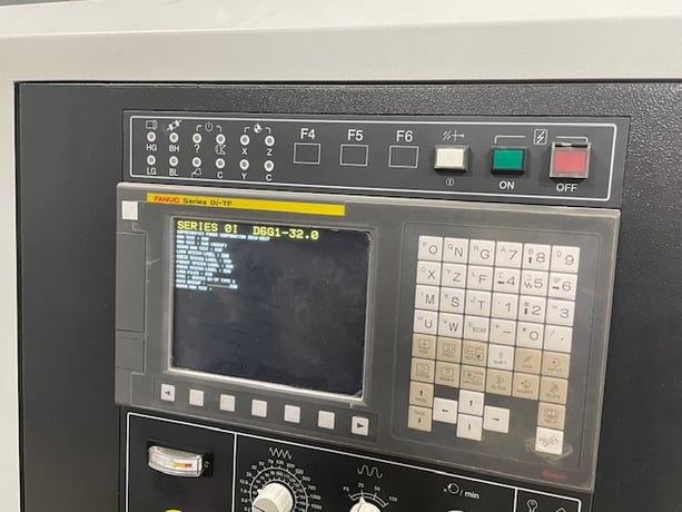 Feeler #FTC-200L, CNC Lathe, 23.6" swing, 8" chuck, 4500 RPM, 25 HP, Fanuc 0i-TF, tailstock, 12 tool, Parts - Image 5