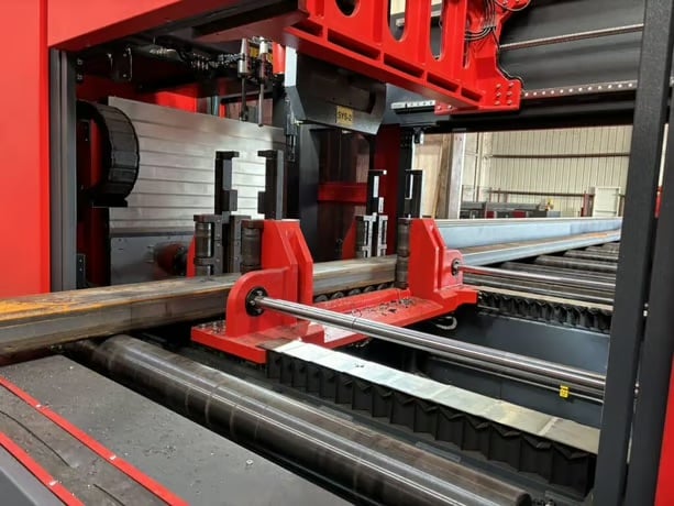 Akyapak #3ADM-1200, CNC Drilling Line, 2025 - 51" X 23" Ast1300 Double Miter Bandsaw, 3-spindle 10-axis, Chip - Image 2