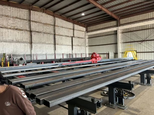 Akyapak #3ADM-1200, CNC Drilling Line, 2025 - 51" X 23" Ast1300 Double Miter Bandsaw, 3-spindle 10-axis, Chip - Image 6