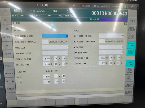DMG, Mori #NTX-2000/1500SZM, 5-Axis Turn-Mill Center, 76 automatic tool changer, Bar Feeder, Chip Conv., 2017 - Image 8