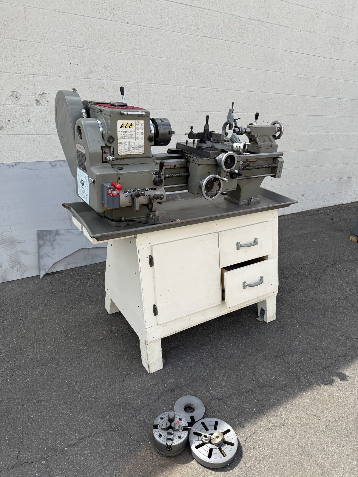 10" x 24" Select #1024B, Lathe, 6" swing over cross slide, 60-1250 RPM, tool post, 1-shot lube, Steady Rest - Image 2