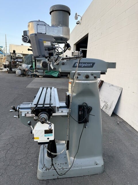 Bridgeport #Series-I, vertical mill, 24" x16" x12" travel, 60-4200 RPM, 9" x42" table, 2 HP, 12" ram, 1-shot - Image 8