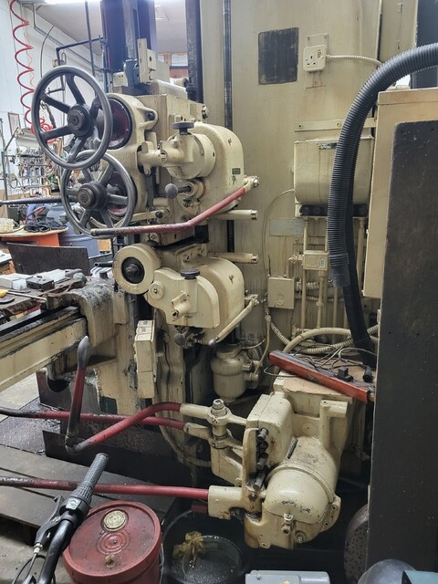 36" Bullard #Spiral-Drive, High Column, Turret and Side Heads, 3 Jaw Chuck, Fine Feeds, Tool Holders - Image 5