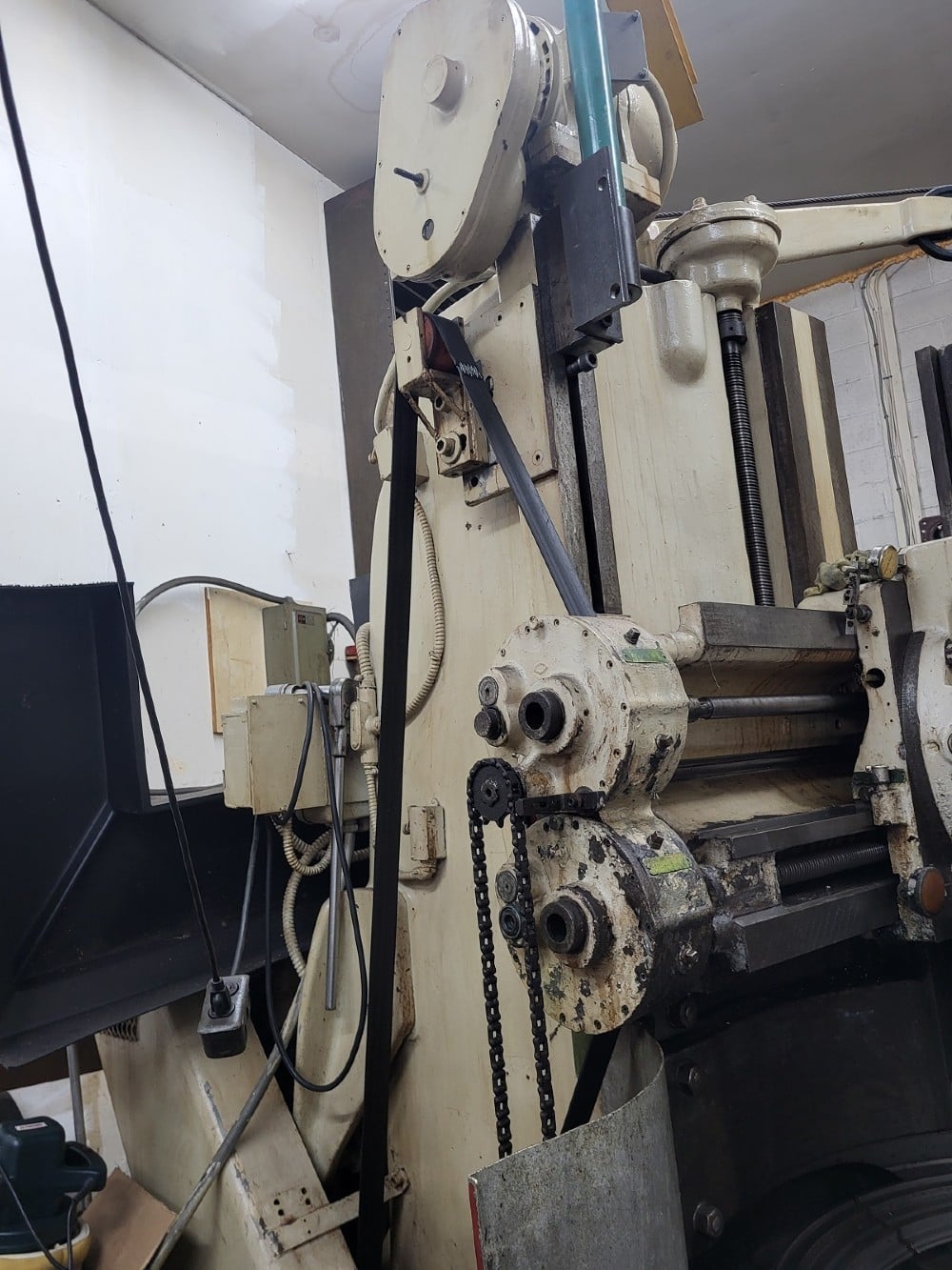 36" Bullard #Spiral-Drive, High Column, Turret and Side Heads, 3 Jaw Chuck, Fine Feeds, Tool Holders - Image 10
