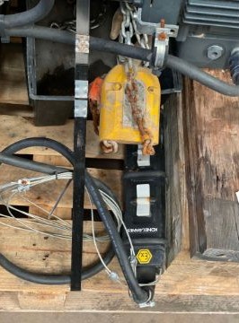 2.2 Ton, Kone Cranes #EXN202005B4, electric chain crane hoist with motorized trolley, hook, pendant, 2016 - Image 4