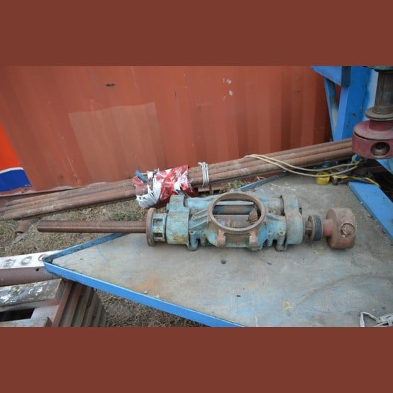 Boyles Bros. #BBS-1, Diamond Core Drill, Wisconsin 4-cyl. gas, 2-speed, with hoist & spare head - Image 4