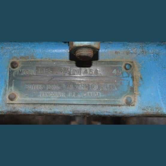 Boyles Bros. #BBS-1, Diamond Core Drill, Wisconsin 4-cyl. gas, 2-speed, with hoist & spare head - Image 5