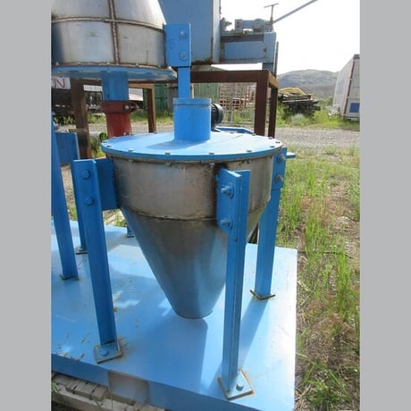21" x 25" 3-Part Cyclopack, 4" Victaulic infeed & outfeed, 19" cone, on 70" x 40" fork base - Image 3