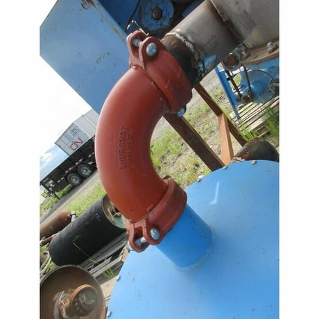 21" x 25" 3-Part Cyclopack, 4" Victaulic infeed & outfeed, 19" cone, on 70" x 40" fork base - Image 5