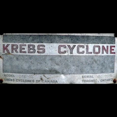 Krebs #D6B-12, 4-Bank Cyclones, 3" top opening, 15" x 8" vortex, 28" cone, on common frame - Image 2