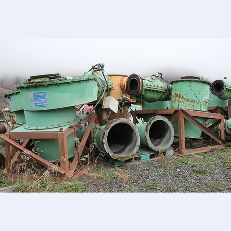 26" Wemco #2600, Hydrocyclones, rubber lined, 10" vortex, 5" apex, 10" air-operated feed valves (10 available) - Image 1