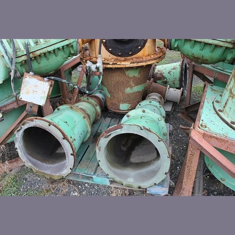 26" Wemco #2600, Hydrocyclones, rubber lined, 10" vortex, 5" apex, 10" air-operated feed valves (10 available) - Image 3