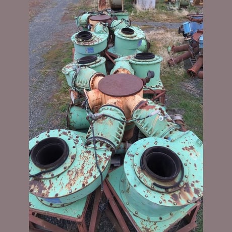 26" Wemco #2600, Hydrocyclones, rubber lined, 10" vortex, 5" apex, 10" air-operated feed valves (10 available) - Image 6
