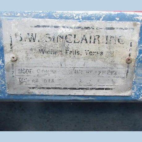 B.width Sinclair #CON-3, Auger Feed Hopper, for 6" diameter auger, Bin-Dicator level switch, on casters, 51" - Image 4