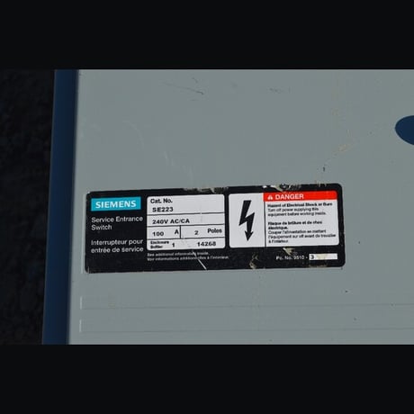 100 Amp. Siemens, Fusible Disconnect Switch, 240 Volts, single phase - Image 3