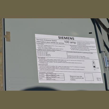 100 Amp. Siemens, Fusible Disconnect Switch, 240 Volts, single phase - Image 4