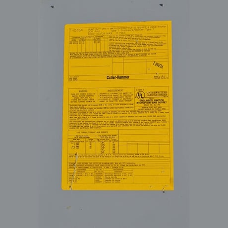 200 Amp. Cutler Hammer, Fusible Disconnect Switch, 600 Volts - Image 4