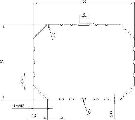Profilikeskus Oy, Rectangular Downspout & Elbow Roll Former, 3" x 4" profile, 26-gauge steel capacity, 147.64 - Image 7