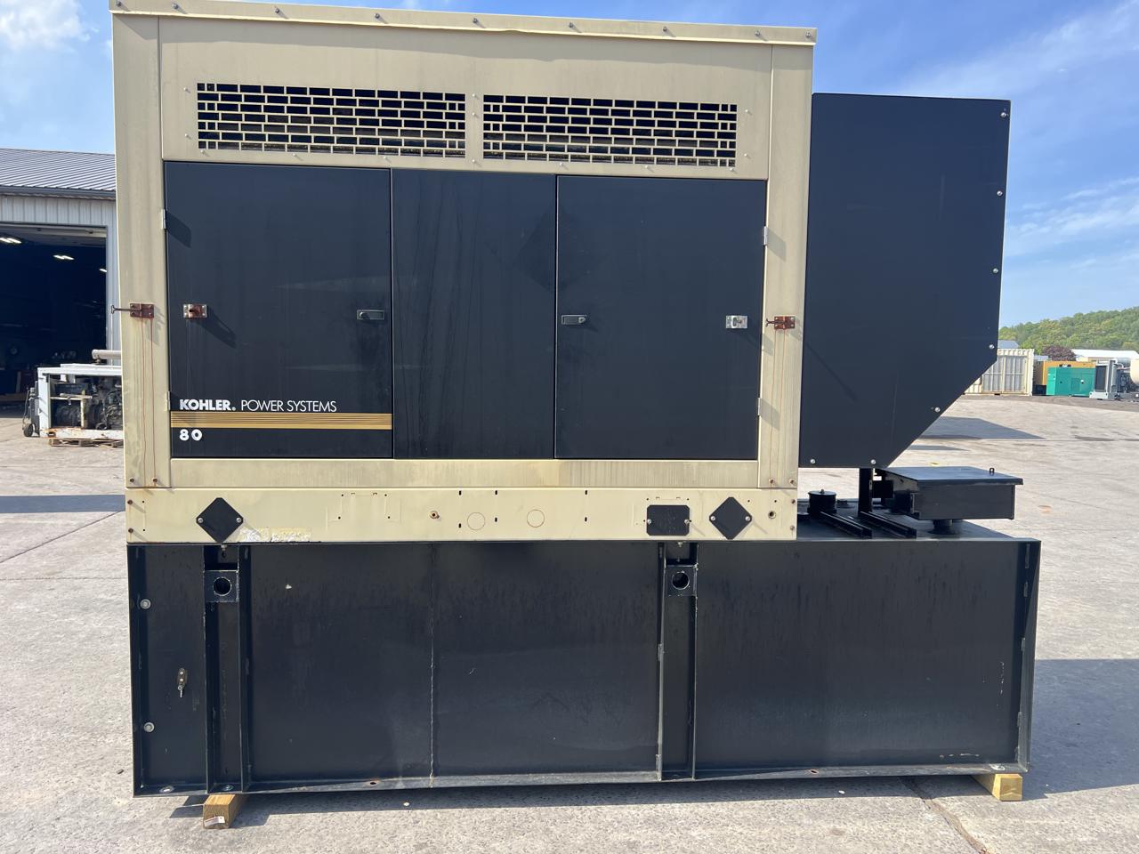 80 KW Kohler #80REOZJD, Diesel Generator Set, 120/240 Volts, John Deere engine, 1800 RPM, circuit breaker - Image 1