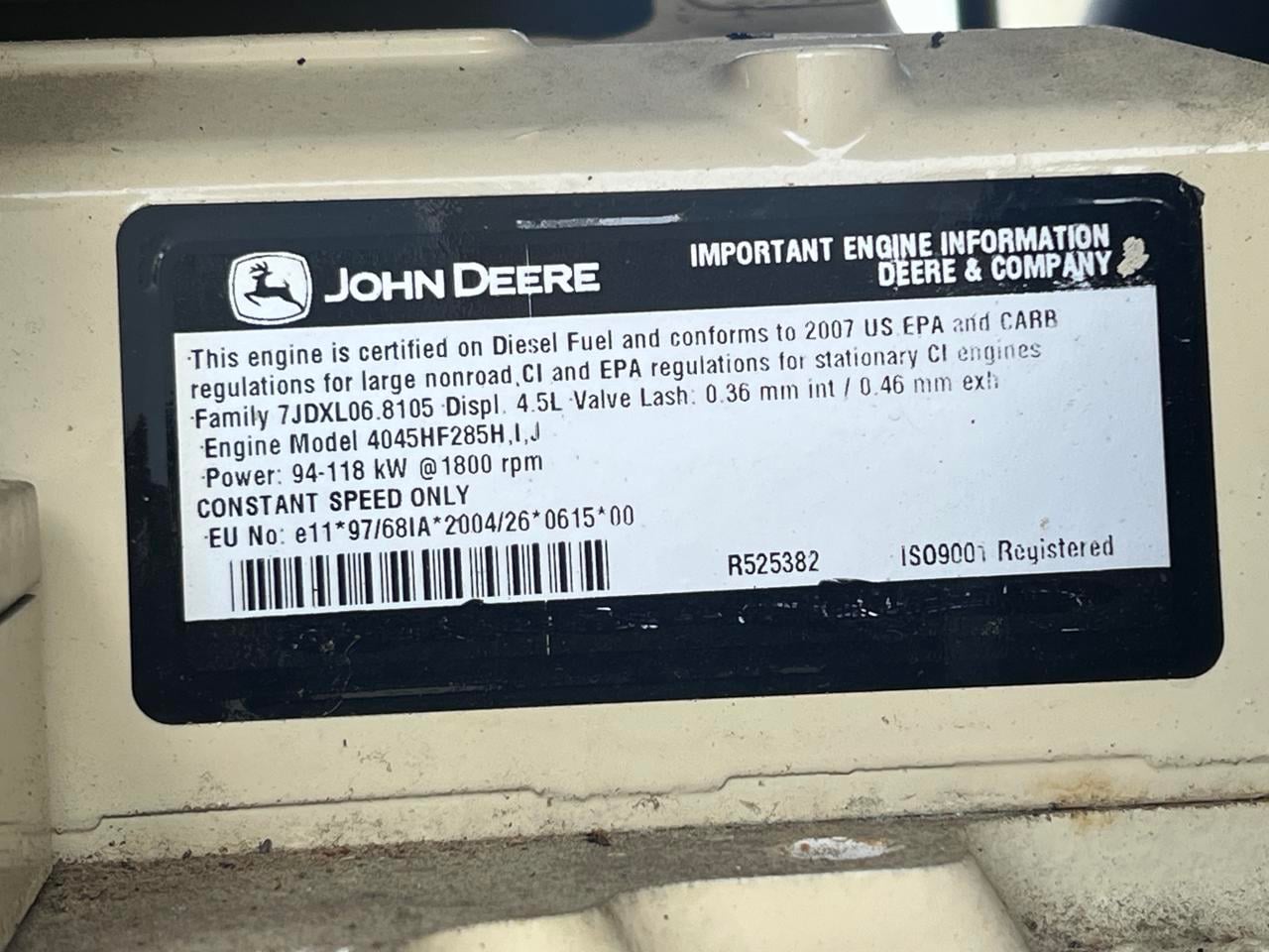 80 KW Kohler #80REOZJD, Diesel Generator Set, 120/240 Volts, John Deere engine, 1800 RPM, circuit breaker - Image 9