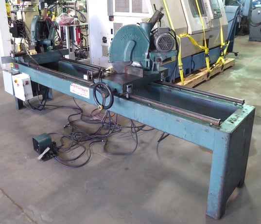 12" Pistorius #DC12P, Double Miter Chop Saw, Pneumatic Downfeed, 3 HP - Image 3