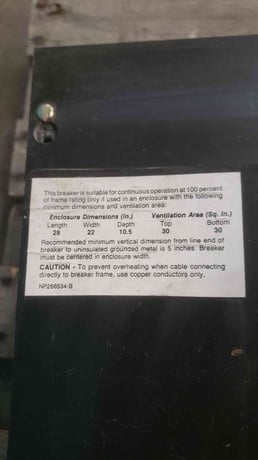 1600 Amps, General Electric Power Break #THP1616SS, w/RMS-9 MicroVersaTrip, 600 Volts, 3 pole (2 available) - Image 2