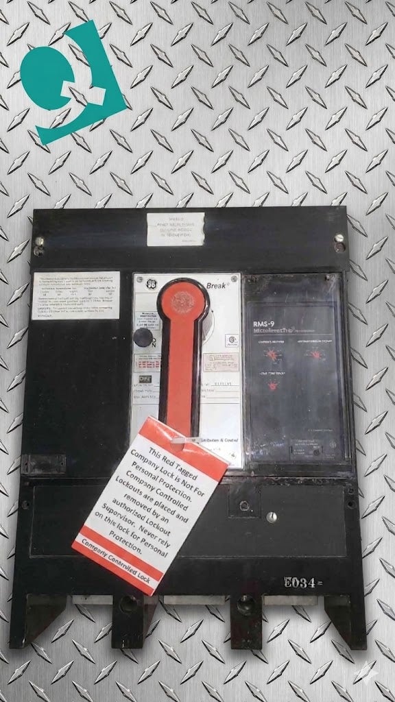 1600 Amps, General Electric Power Break #THP1616SS, w/RMS-9 MicroVersaTrip, 600 Volts, 3 pole (2 available) - Image 6