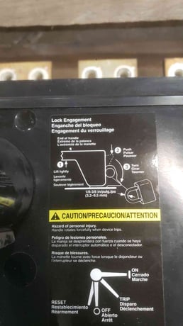 2000 Amps, Square D #PAF362000DC1616, P-frame molded case circuit breaker, 3 pole, 600 V.DC - Image 6