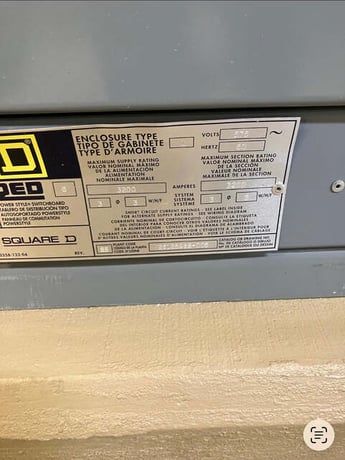 3200 Amps, Square D #Powerzone-4, Switchgear, 480 Volts - Image 3