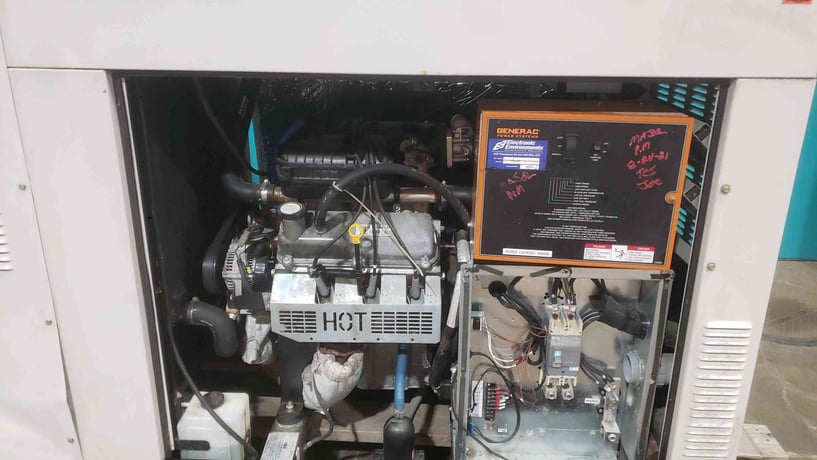 35 KW Generac #0054200, Quiet Source, natural gas/LP generator, 120/240 Volts, 1 phase, AS IS - Image 2