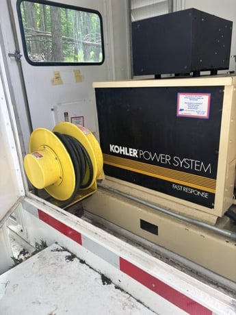 50 KW Kohler #50RZ, natural gas/LP generator, Ford engine, trailer mounted, 1 & 3 phase - Image 10