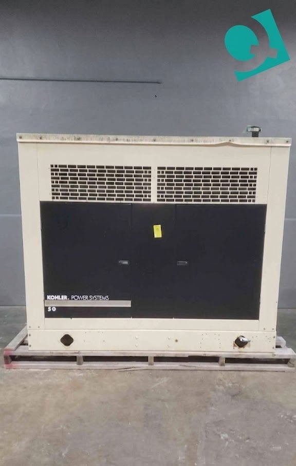 50 KW Kohler #50RZGB, natural gas/LP standby generator, 1229 hours - Image 1