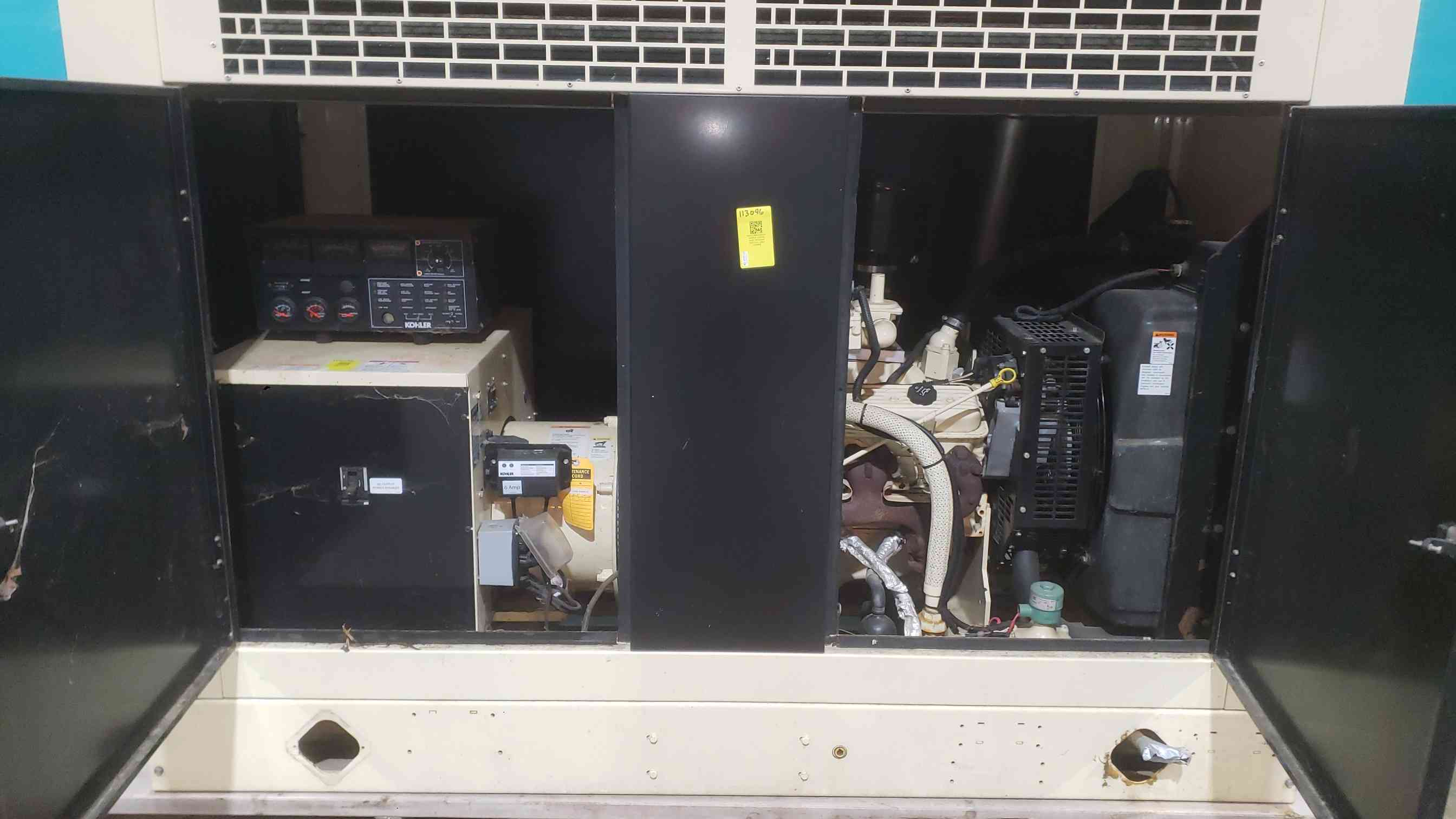 50 KW Kohler #50RZGB, natural gas/LP standby generator, 1229 hours - Image 3