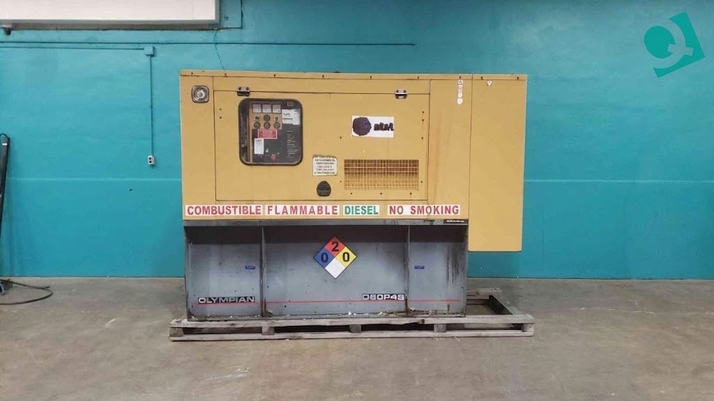 60 KW Caterpillar Olympian #D60P4S, diesel generator, enclosed, single phase, 120/240 Volts, 532 hours - Image 6
