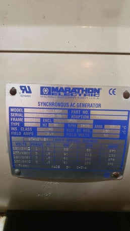 60 KW Kato light #D60FGJ4, diesel generator, John Deere 4045TF150 engine, 849 hours - Image 4