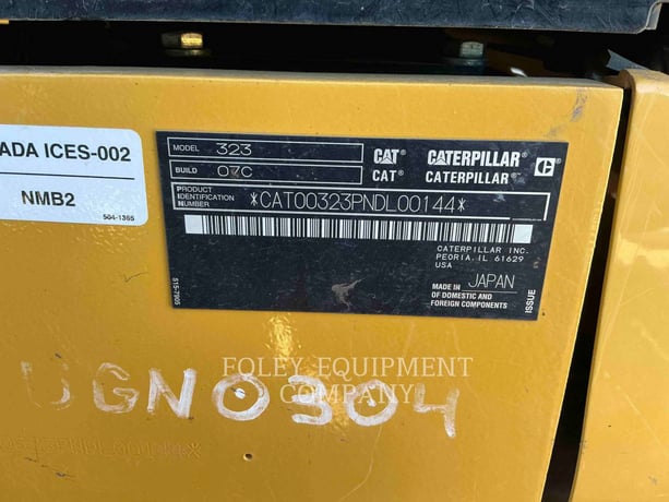 Caterpillar 323-079X, 452 hours, S/N: NDL00144, 2020 - Image 6