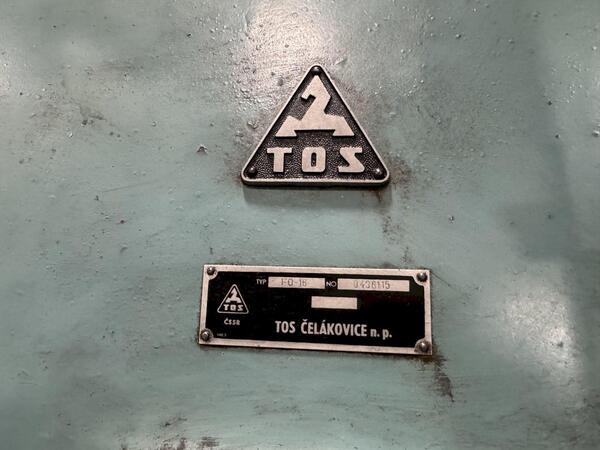 Tos #FO16, vertical gear hobbing machine, 62.3" cutting diameter, 22.04" cutting length, 4-16 module - Image 5
