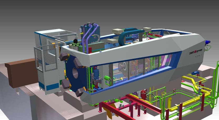 1450 Ton, SMS, aluminum extrusion press, 37.8" stroke, 2016 - Image 9