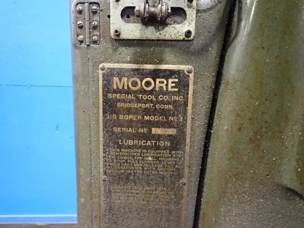 Moore #2, jig borer, 19" x 10" bed - Image 1