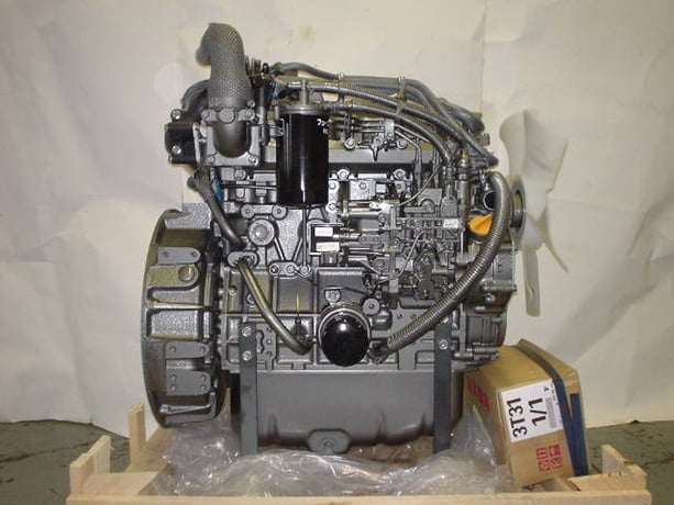 70 HP Yanmar #4TNV98T-GGE, Diesel Engine, Complete, Fan to Flywheel - Image 2