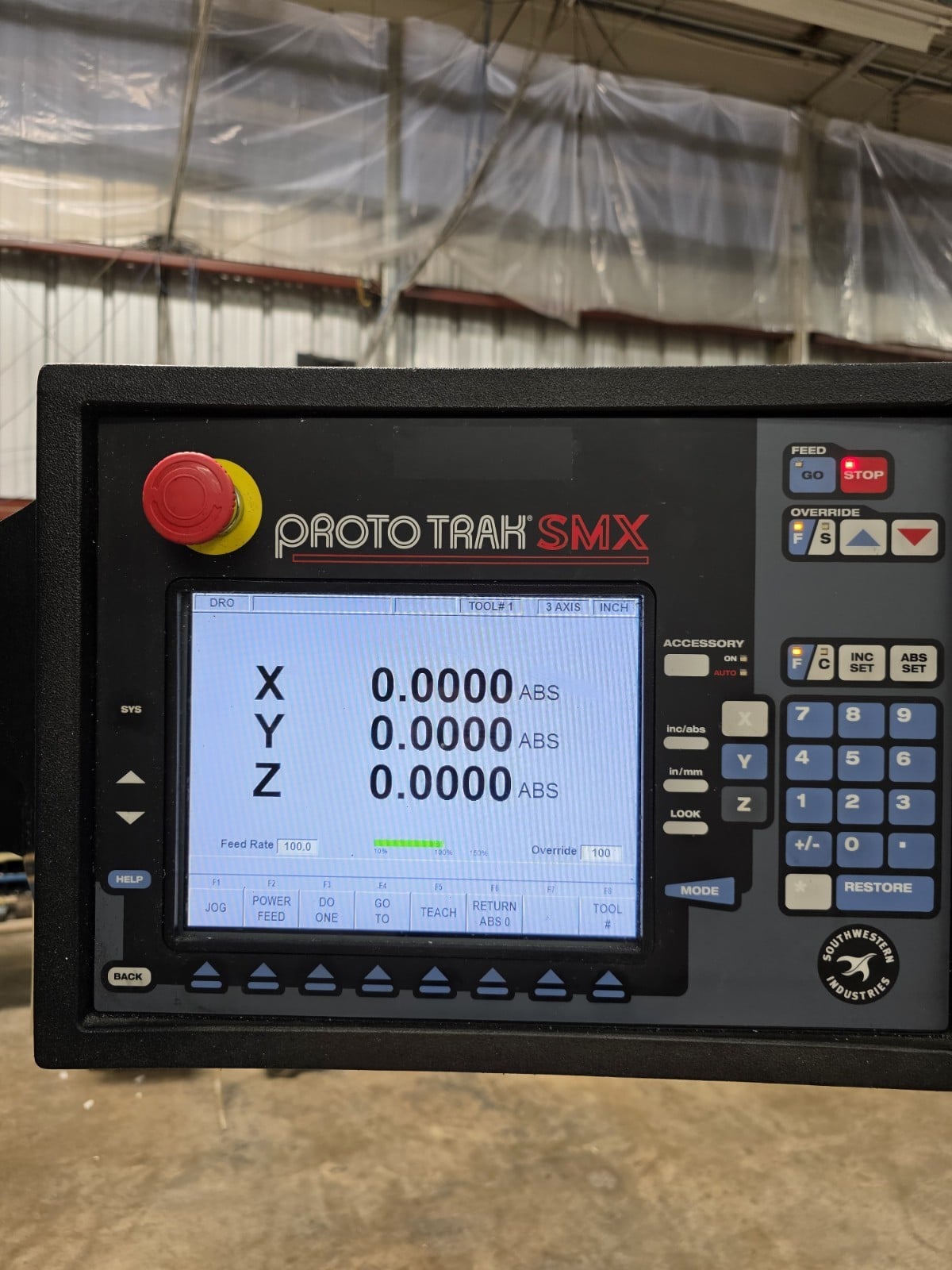 Southwestern Industries #Trak-K3SX-3, 3-Axis CNC Knee Mill, 10" x 50" table, 3 HP, 220 V. - Image 10
