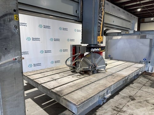 Omag #Digitale-5, CNC 5-Axis Bridge Saw, 141" x 78.7" table, stone cutting & milling center, 2024 - Image 3