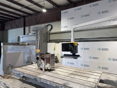 Omag #Digitale-5, CNC 5-Axis Bridge Saw, 141" x 78.7" table, stone cutting & milling center, 2024 - Image 7