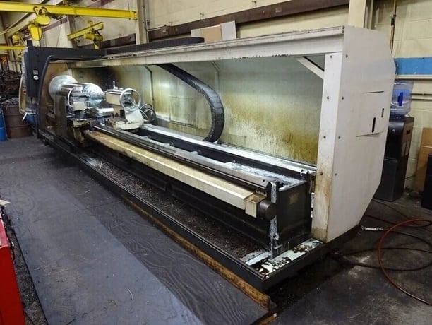 Vanguard #CAK80485D, CNC Lathe, 32" swing, 191" length, 28" chuck, 5-1/8" bore, 10-1000 RPM, 30 HP, 2007 - Image 2