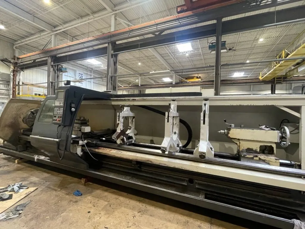 Vanguard #CAK80485D, CNC Lathe, 32" swing, 191" length, 28" chuck, 5-1/8" bore, 10-1000 RPM, 30 HP, 2007 - Image 4