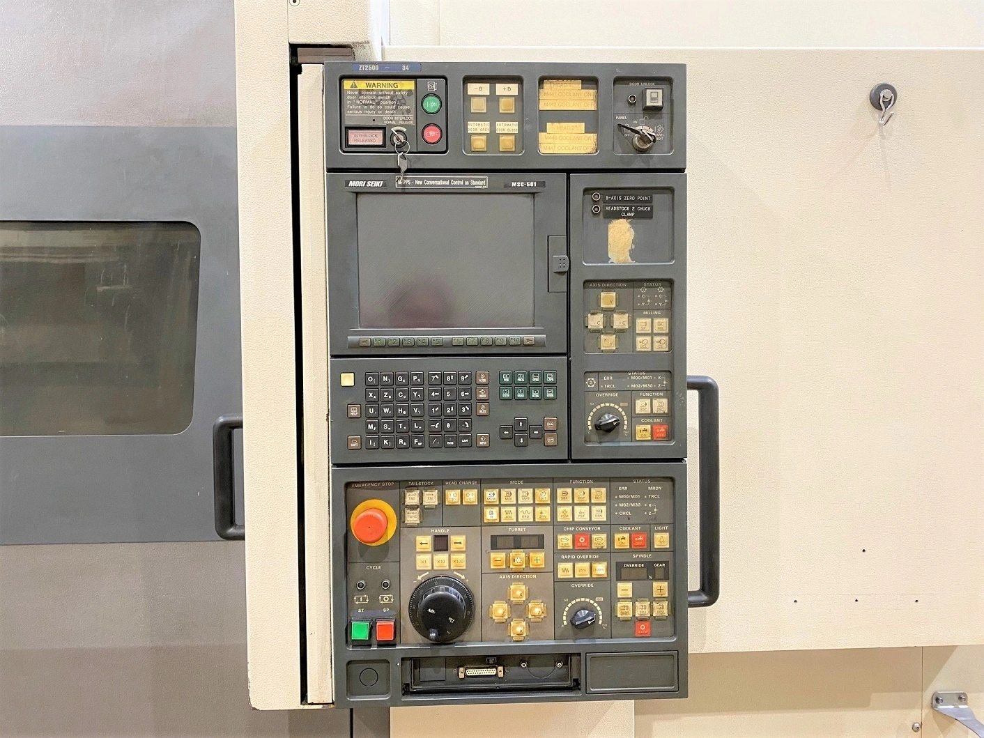 Mori Seiki #ZT-2500Y, CNC Turning Center, 8-Axis, dual spindle/turret, 14.9" turn diameter, 2.8" bar - Image 4