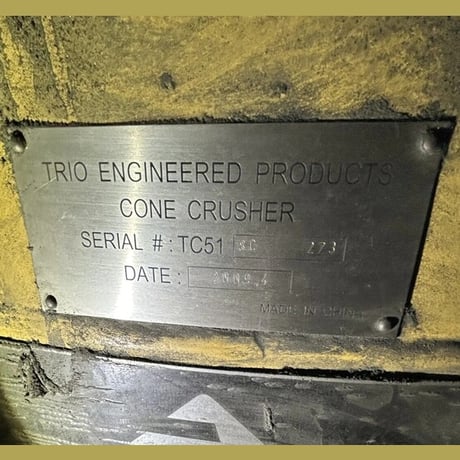 51.25" Cone Crusher, 320-425 TPH @ 2.01", 9.49" open side feed, 250 HP, 575 Volts, 3PH, 2009 - Image 8