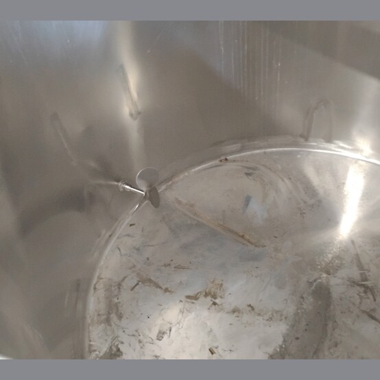 580 gallon Perma-San #560L, Stainless Steel Mixing Tank, 5' diameter x 46.5" deep tank, 1 HP 3-blade impeller - Image 7