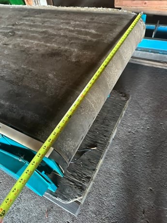 30" wide x 72" long Flat Belt Conveyor, 32" belt height, variable speed control, belt tensioner, 120 Volt - Image 3