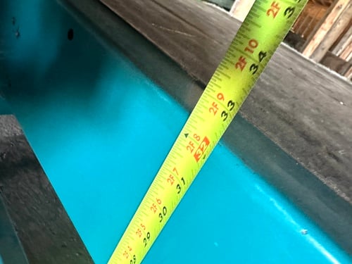 30" wide x 72" long Flat Belt Conveyor, 32" belt height, variable speed control, belt tensioner, 120 Volt - Image 4